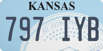 KS license plate 797IYB