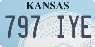 KS license plate 797IYE