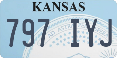 KS license plate 797IYJ