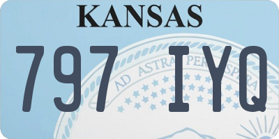 KS license plate 797IYQ