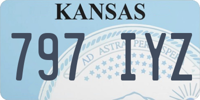 KS license plate 797IYZ