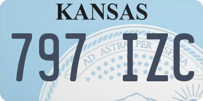 KS license plate 797IZC