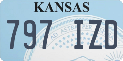 KS license plate 797IZD