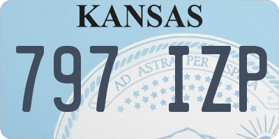 KS license plate 797IZP