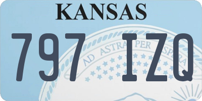 KS license plate 797IZQ