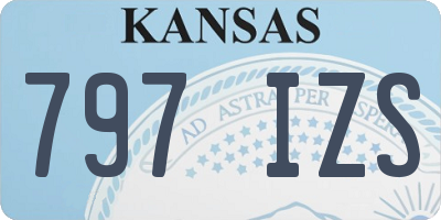 KS license plate 797IZS