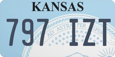 KS license plate 797IZT