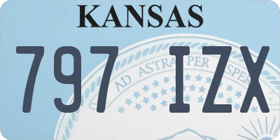 KS license plate 797IZX