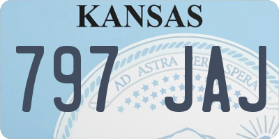 KS license plate 797JAJ