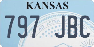 KS license plate 797JBC