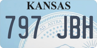 KS license plate 797JBH
