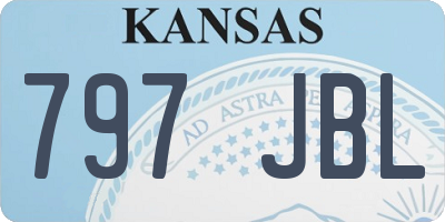 KS license plate 797JBL