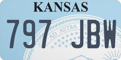KS license plate 797JBW