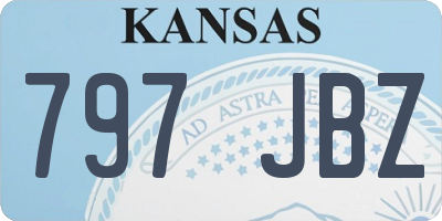 KS license plate 797JBZ