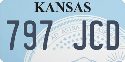 KS license plate 797JCD