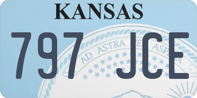 KS license plate 797JCE