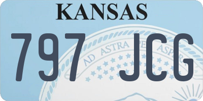 KS license plate 797JCG