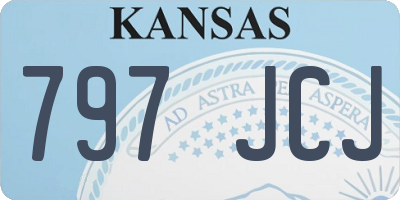 KS license plate 797JCJ