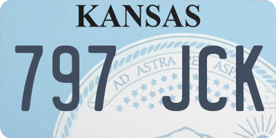 KS license plate 797JCK