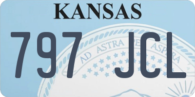 KS license plate 797JCL