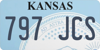KS license plate 797JCS