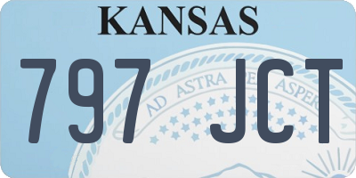 KS license plate 797JCT
