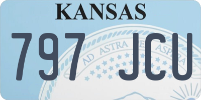 KS license plate 797JCU