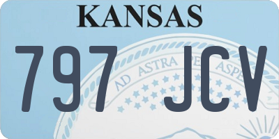 KS license plate 797JCV