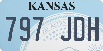 KS license plate 797JDH