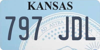 KS license plate 797JDL