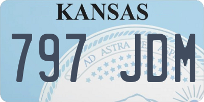 KS license plate 797JDM