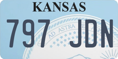 KS license plate 797JDN