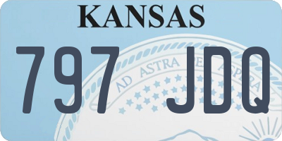 KS license plate 797JDQ