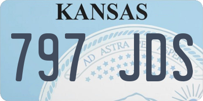 KS license plate 797JDS
