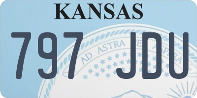 KS license plate 797JDU