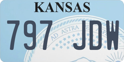 KS license plate 797JDW