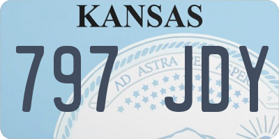 KS license plate 797JDY