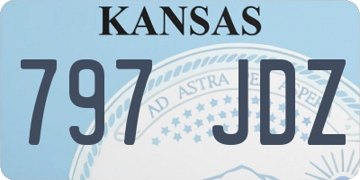 KS license plate 797JDZ