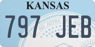 KS license plate 797JEB