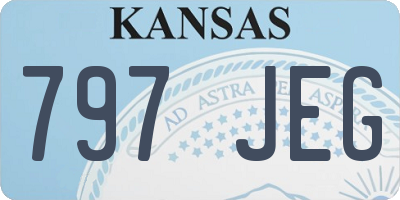 KS license plate 797JEG