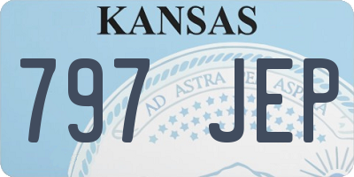KS license plate 797JEP