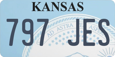 KS license plate 797JES