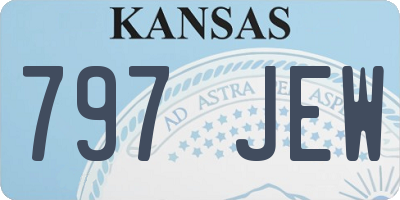 KS license plate 797JEW