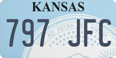 KS license plate 797JFC