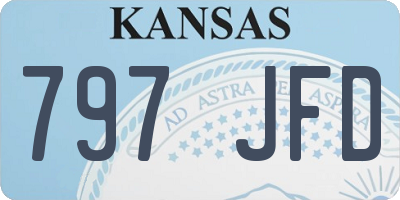 KS license plate 797JFD