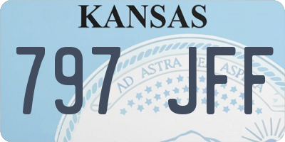 KS license plate 797JFF