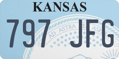 KS license plate 797JFG