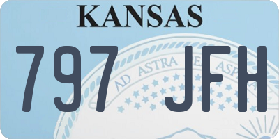 KS license plate 797JFH