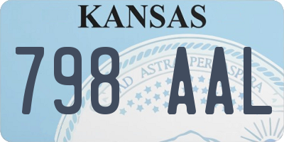 KS license plate 798AAL