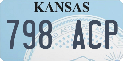 KS license plate 798ACP